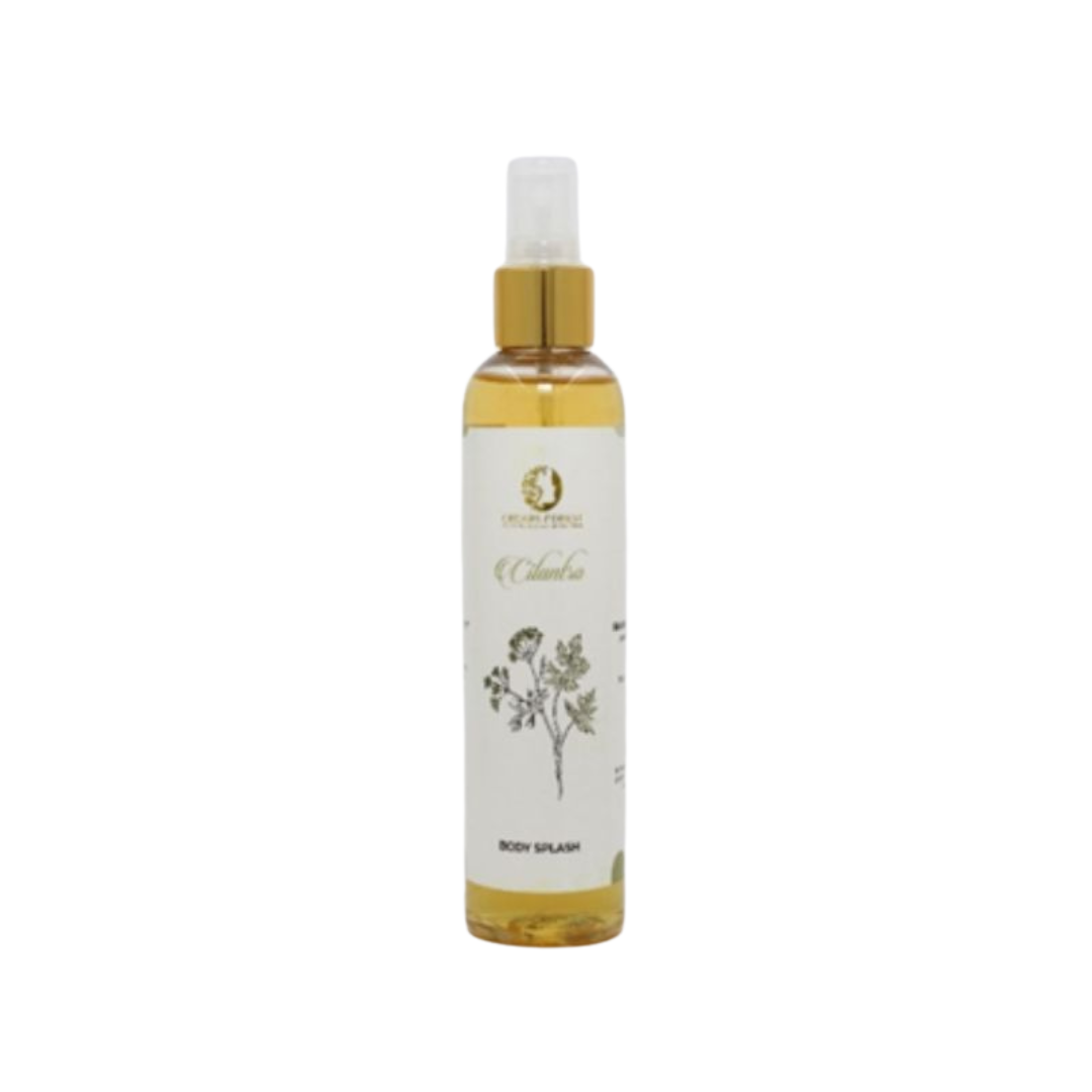 Indulge your senses with Cilantra body splash. This refreshing fragrance will leave you feeling invigorated and confident all day long. Its unique blend of scents will awaken your senses and leave a lasting impression.