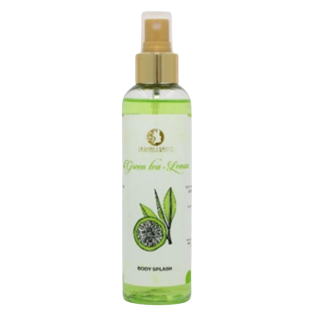Soothe your senses with our invigorating Green Tea Lemon body splash. The perfect blend of green tea and lemon refreshes and revitalizes your skin, leaving you feeling rejuvenated. Elevate your self-care routine with this natural and refreshing spray.