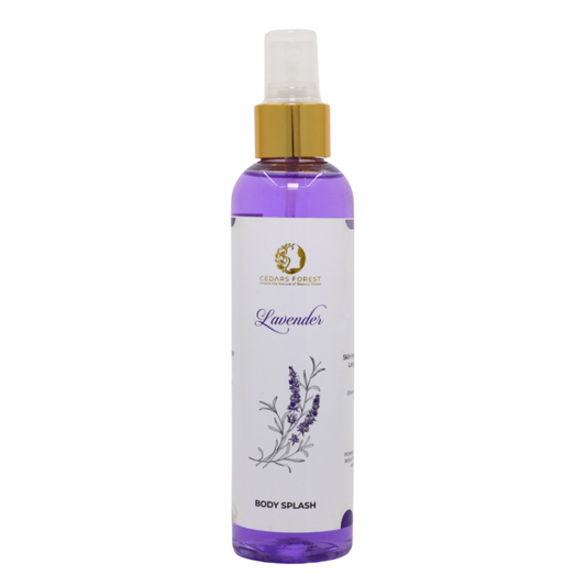 Experience the calming and refreshing scent of Lavender with our body splash. Soothe your senses and invigorate your skin with the natural benefits of this fragrant flower. Treat yourself to a luxurious and rejuvenating experience with our Lavender body splash.